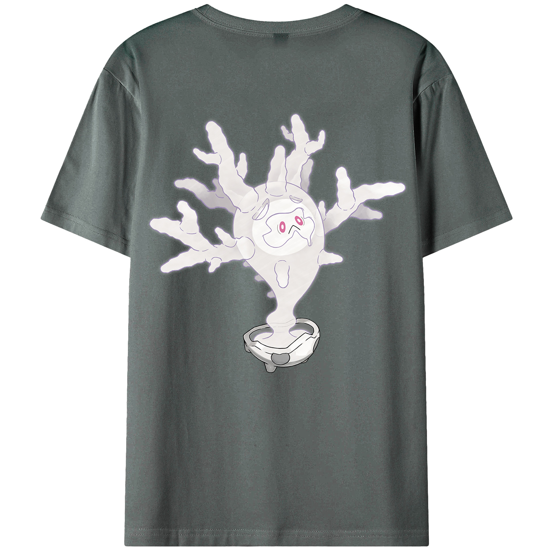 （画像用） ポケットモンスター Pokémon 綿100％ メンズ半袖Tシャツ（バックプリント） 通気性